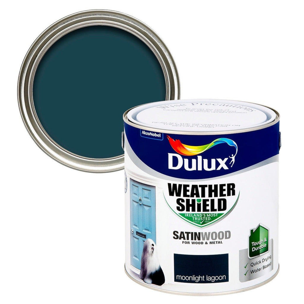 Dulux Weathershield Exterior Satin Moonlight Lag 2.5L - Burkes of Rathnew