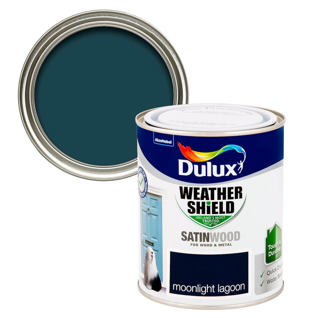 Dulux Weathershield Exterior Satin Moonlight Lag 750ml - Burkes of Rathnew