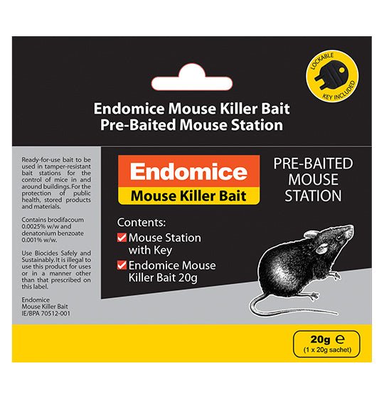 ENDOMICE 20G PRE BAITED MOUSE STATION - Burkes of Rathnew