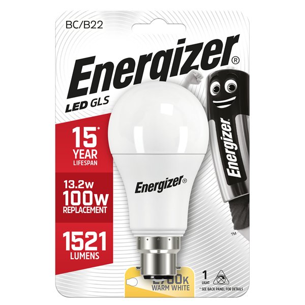 ENERGIZER 12.5W B22 LED GLS - Burkes of Rathnew