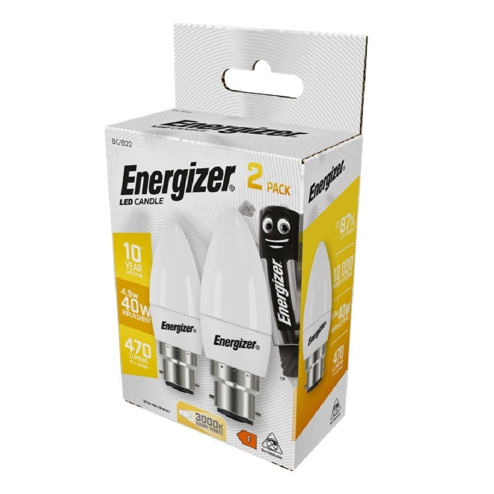 Energizer LED 5.2W Candle 2 Pack