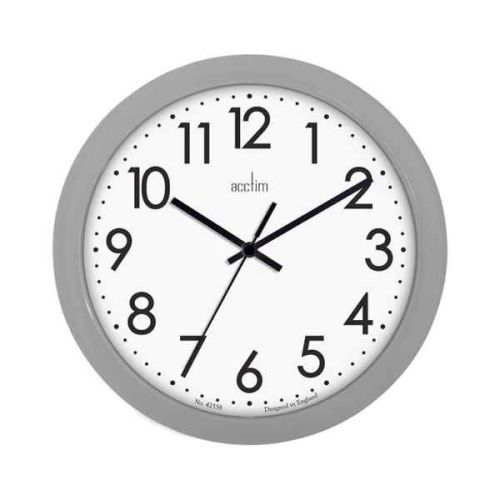 Abingdon 255mm Grey Wall Clock