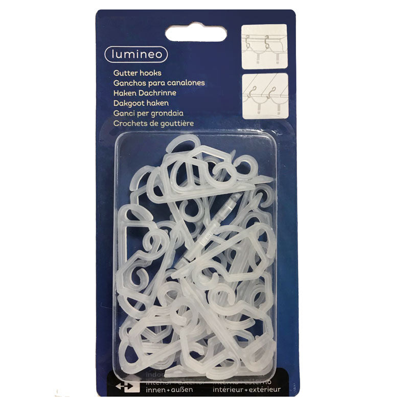 Lumineo Plastic Gutter Hooks (Pack of 25)