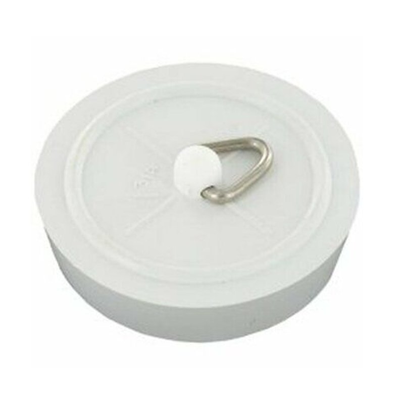 (X2) 1.3/4" White PVC Bath Plug - Burkes of Rathnew