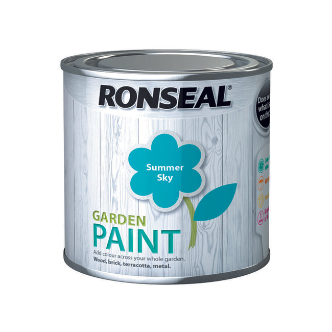 Ronseal Garden Paint 250ml Summer Sky - burkes_Hardware