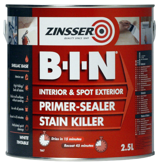 Zinsser Bin 2.5L Primer - burkes_Hardware