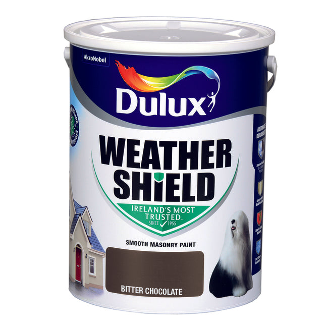 Dulux Weathershield Bitter Chocolate  5L - burkes_Hardware