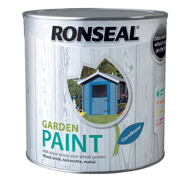 Ronseal Garden Paint 2.5L Cornflower - burkes_Hardware