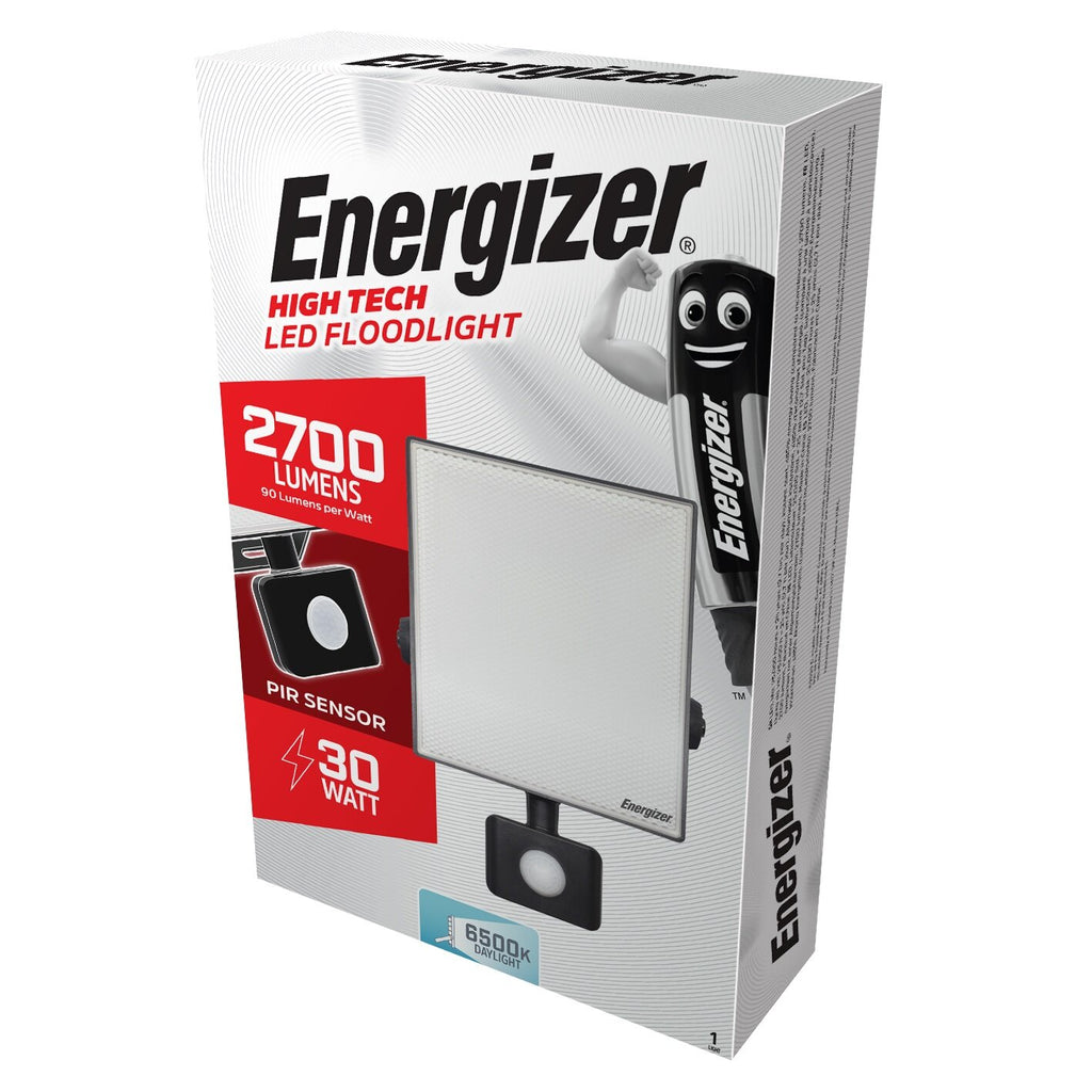 ENERGIZER 30W FLOODLIGHT WITH PIR - burkes_Hardware