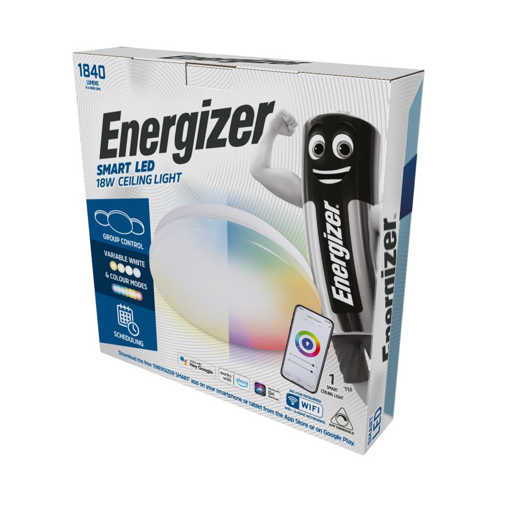 ENERGIZER SMART LED 18W CEILING LIGHT - burkes_Hardware