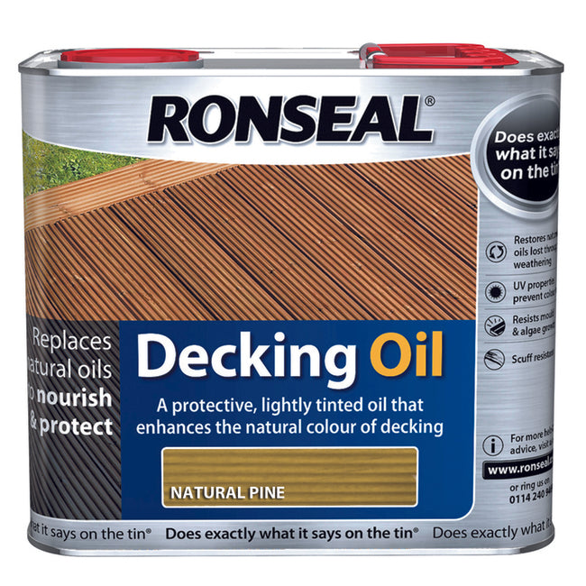 Ronseal Decking Oil 2.5L Natural Pine - burkes_Hardware